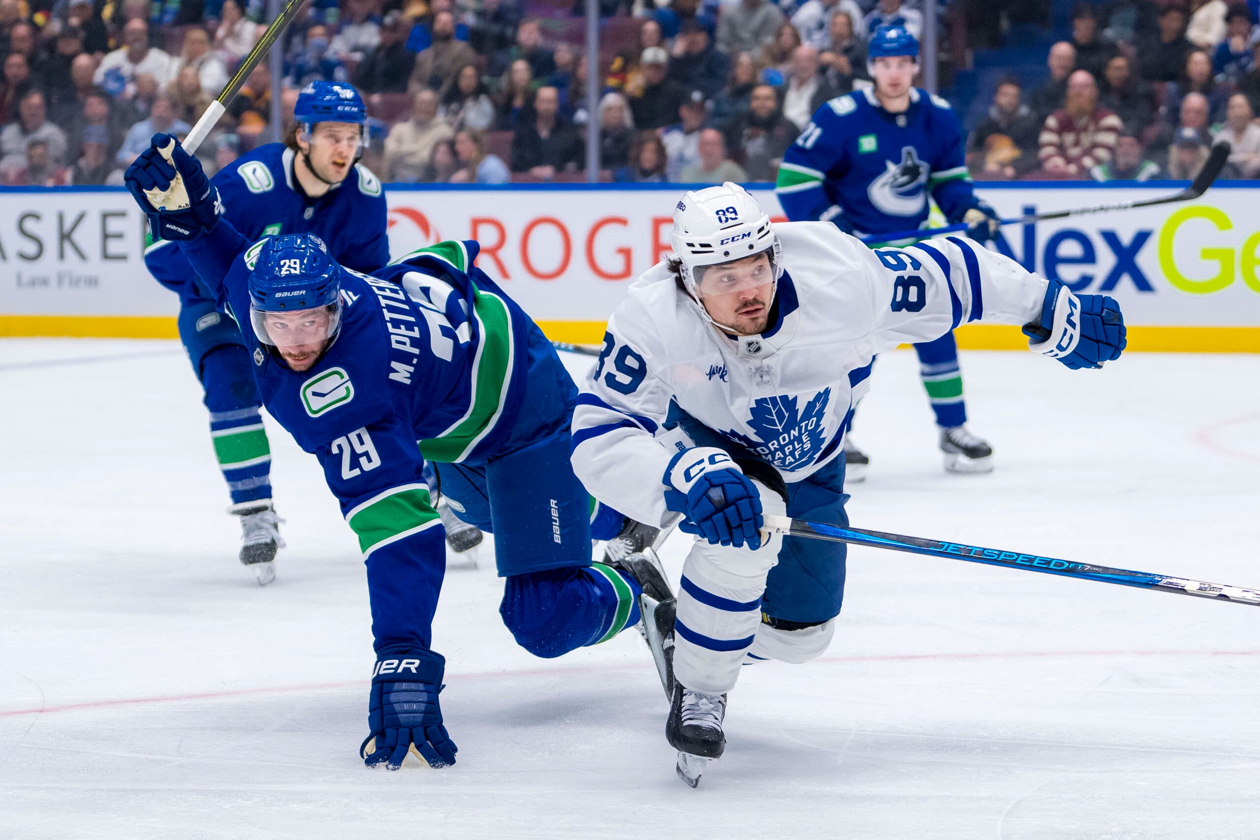 Maple Leafs forward Nick Robertson.